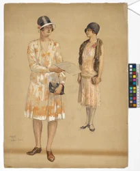 Deux études de Maridl, la fille de l