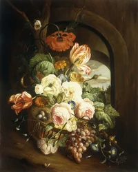Nature morte avec des fleurs assorties