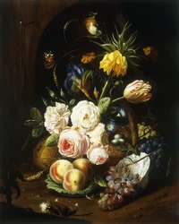 Nature morte avec fleurs assorties