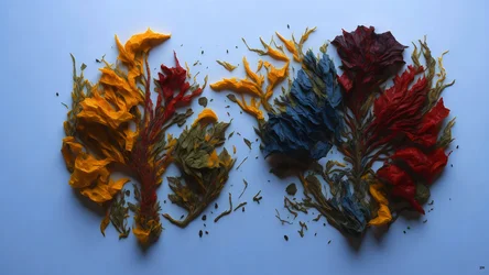 encaustique représentant les 5 éléments Feng Shui _02