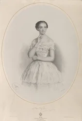 Portrait de la ballerine Marie Taglioni 1804-1884, 1853
