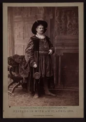 Johann Sigl, maître costumier lors du défilé de la fête de Makart en 1879