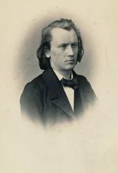 Portrait du compositeur Johannes Brahms 1833-1897, vers 1863