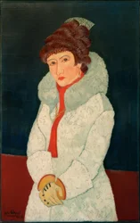 Femme en manteau de fourrure