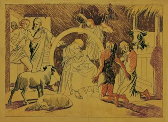 Sainte Famille avec bergers