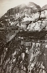 Album "Meine weltkriegs - Erinnerungen Front Sud-Ouest (Carinthie, Italie, Tyrol du Sud) 31/03/1915-12/11/1918 - Josef Zohles Wien": camp militaire en montagne
