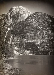 Album "Meine weltkriegs - Erinnerungen Front Sud-Ouest (Carinthie, Italie, Tyrol du Sud) 31/03/1915-12/11/1918 - Josef Zohles Wien": Lac Predil (ou Raibl)
