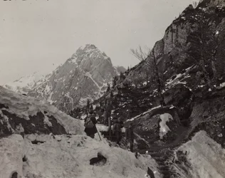 Album "Meine weltkriegs - Erinnerungen South-West Front (Carinthie, Italie, Tyrol du Sud) 31/03/1915-12/11/1918 - Josef Zohles Wien" : Rosskofel (Monte Cavallo)