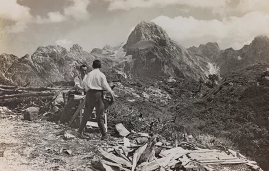 Album Meine weltkriegs - Souvenirs du front sud-ouest (Carinthie, Italie, Tyrol du Sud) 31.03.1915