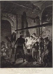Atelier de forgeron, gravé par Richard Earlom