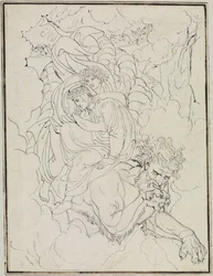 Dante et Virgile sur le dos de Géryon (Dante, Enfer, chant 17, v. 94)