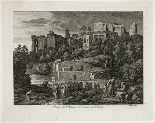 Ruines du palais des Césars à Rome, planche huit de Die Römische Ansichten