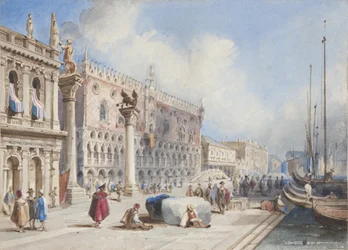 Venise, collé dans le Journal de Thomas Moody d