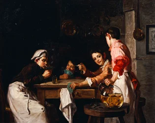 Les jeunes joueurs de cartes