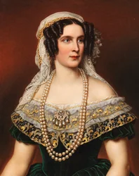 Portrait de la reine Thérèse de Bavière 1792-1854, 1855