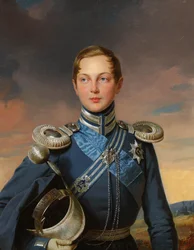 Portrait du Tsarévitch Alexandre Nikolaïevitch de Russie 1818-1881