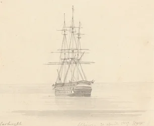 Frégate unique, poupe en avant; Albion 20 avril 1817