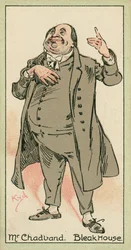 M. Chadband, Bleak House (lithographie couleur)