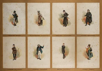 Huit personnages dickensiens