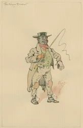 Le cocher noir, vers les années 1920
