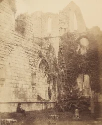 Abbaye de Fountains. Intérieur de la salle capitulaire