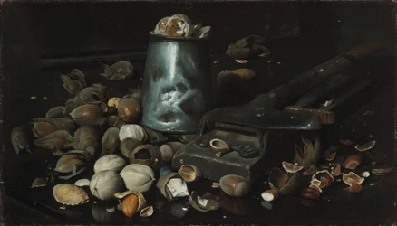 Nature morte avec boîte en étain et noix, vers 1886