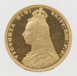 Souverain de preuve de la tête du jubilé de la reine Victoria