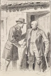 Deux hommes, dont un amputé d