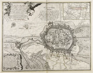 Plan de la ville de Douay avec son fort sur l