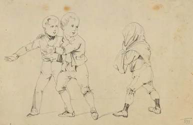 Trois enfants qui jouent