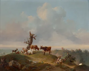 Vaches et chèvres au pâturage