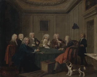Un club de gentlemen, vers 1730