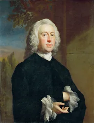 Un homme inconnu en noir, 1735
