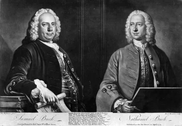 Les frères Buck, gravé par Richard Houston, 1774