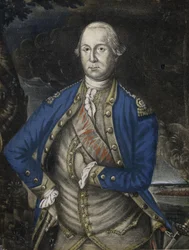 Son Excellence George Washington Esquire, pub. 1776 (gravure coloriée à la main)