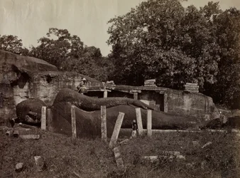Le Paranirvana de Bouddha, Gal Vihara, Polonnaruva, Ceylan