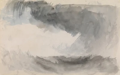Une tempête en mer