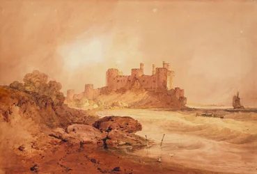 Château de Conway, nord du Pays de Galles, vers 1800