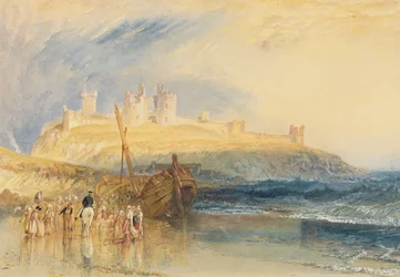 Château de Dunstanborough, Northumberland, c.1829