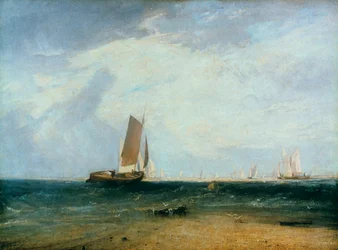 Pêche sur le sable de Blythe, marée montante, 1809