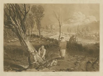Haies et fossés, vers 1860