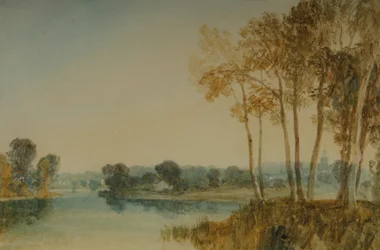 Paysage avec arbres près de la Tamise, c.1805