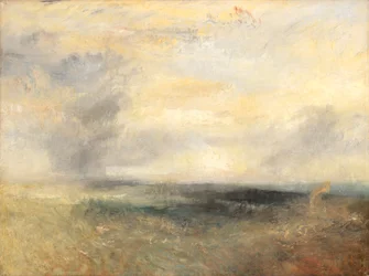 Margate, depuis la mer, vers 1835