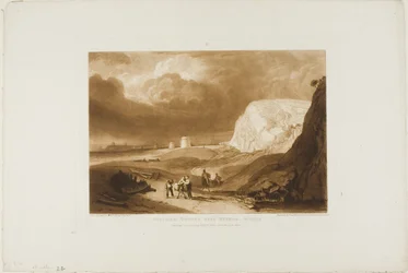 Tours Martello Près de Bexhill, Sussex, planche 34 de Liber Studiorum