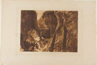 Moulin près de la Grande Chartreuse, planche 54 de Liber Studiorum