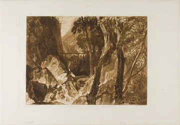 Moulin près de la Grande Chartreuse, planche 54 de Liber Studiorum