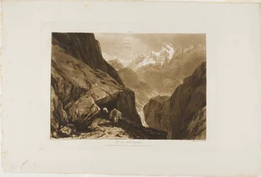 Mont Saint Gothard, planche 9 de Liber Studiorum