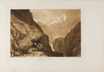 Mont Saint-Gothard, planche 9 de Liber Studiorum