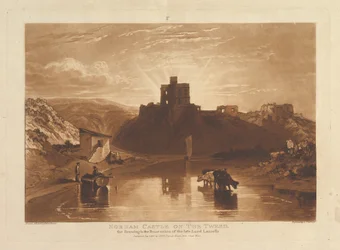 Château de Norham sur la Tweed, Liber Studiorum, partie XII, planche 57, 1er janvier 1816
