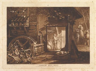 Pembury Mill, Kent Liber Studiorum, partie III, planche 12, 10 juin 1808